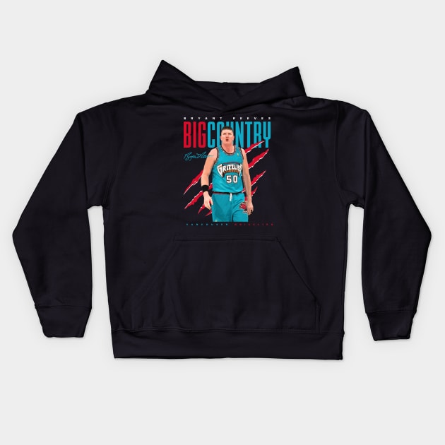 Bryant Reeves Big Country Kids Hoodie by Juantamad